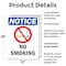 Signmission No Smoking OSHA Notice Sign, Plastic, 12in W x 18in L, 2PK OS-2PACK-NS-P-1218-V-14808 - alternate 6
